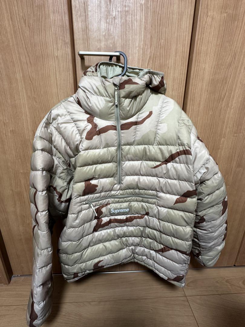 Micro Down Half Zip Hooded Pullover 新品 L
