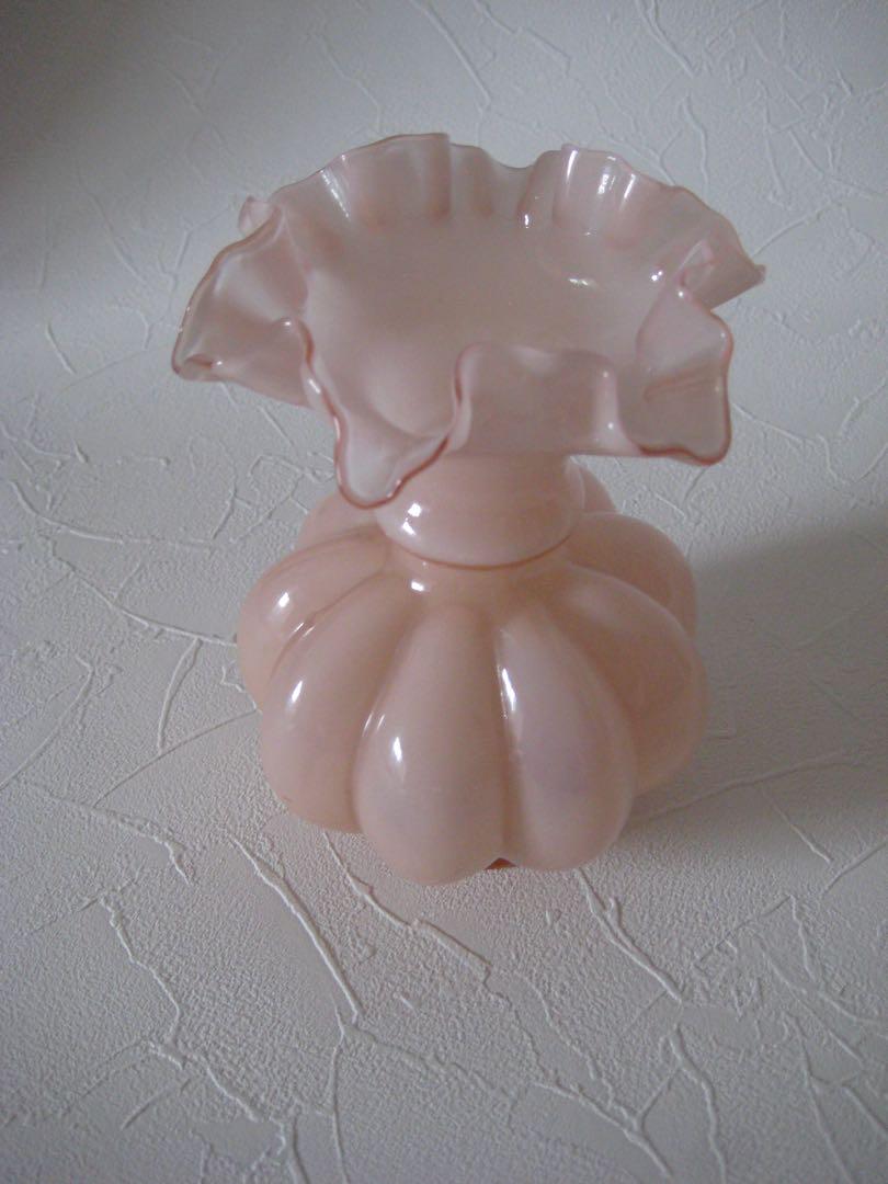 vintage fenton フェントン　フリル　フラワーベース　花瓶