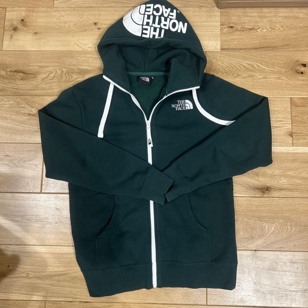 『希少色』THE NORTH FACE ダークグリーン パーカー S