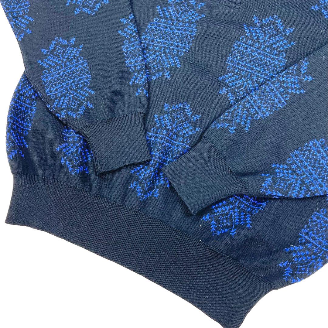 【最高級】 YVES SAINT LAURENT ウール ニット ポロシャツ