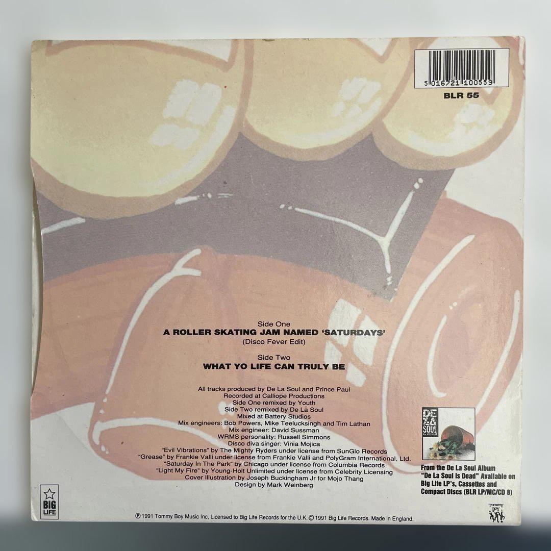 【レア 7インチ】 De La Soul - Saturdays 7inch レア 7インチ】 De La Soul - Saturdays 7inch - メルカリ
