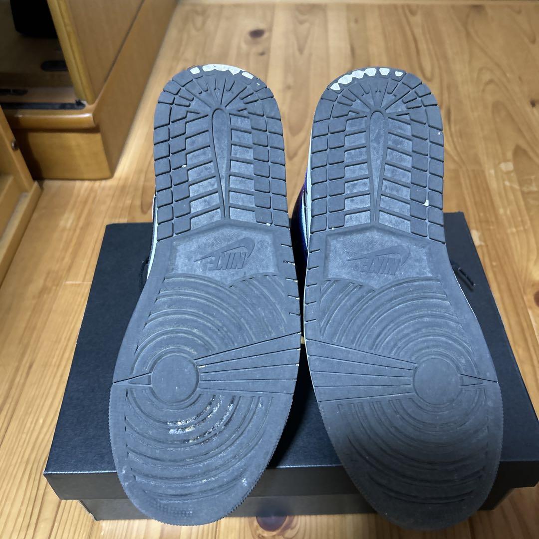 Air Jordan ハイカットスニーカー ブラック/ホワイト/パープル