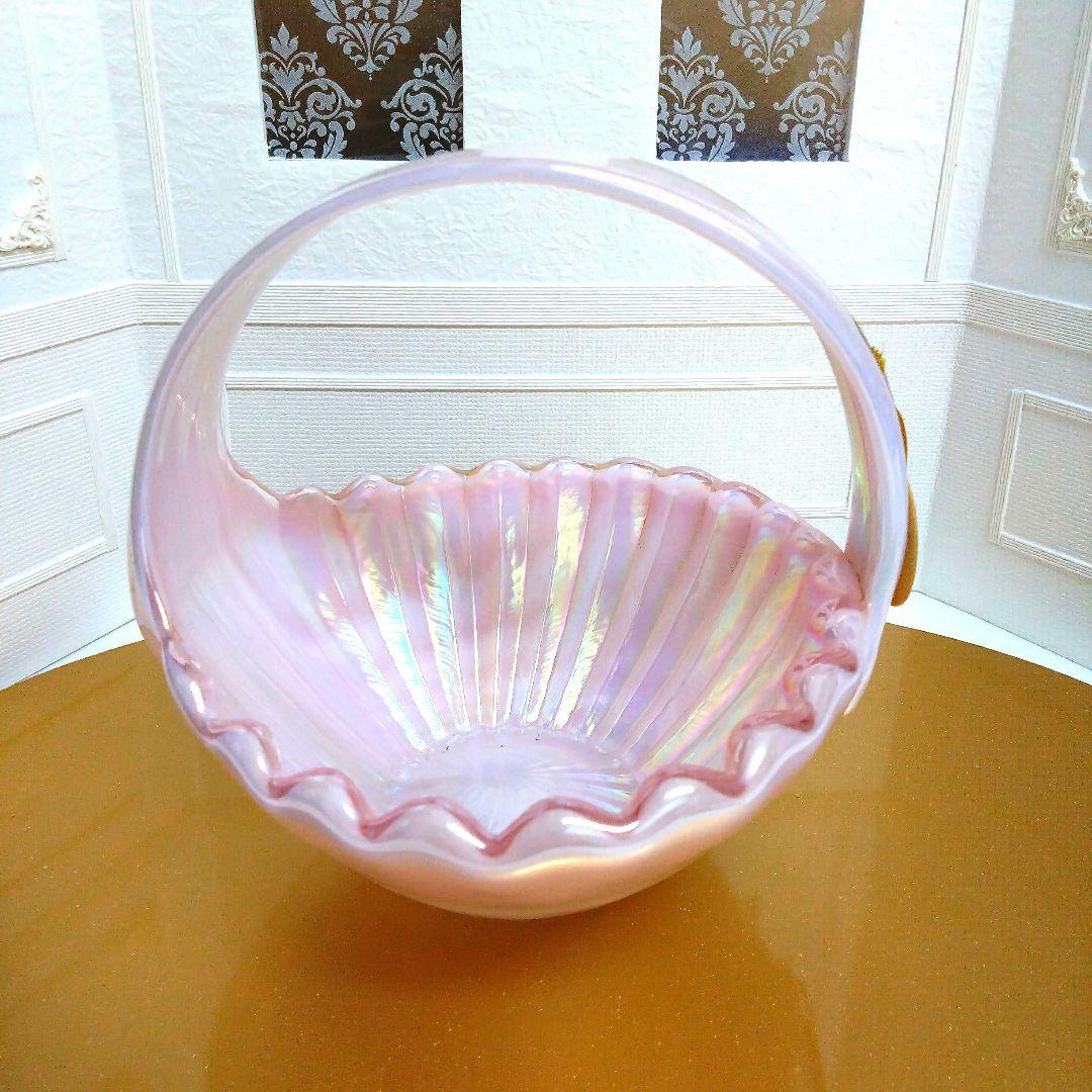 【新品】手作りクラタクラフトポヘミアンクリスタルバスケット