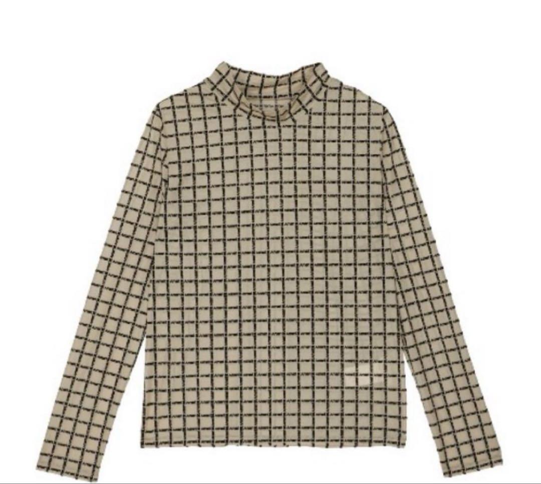 トップス NEW LOGO MONOGRAM PLAID SKIN TOP