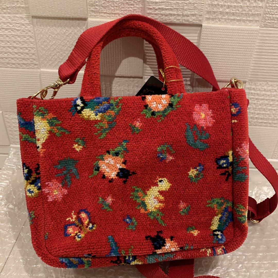 フェイラー　ハイジ　レッド　ショルダーバッグ　新品