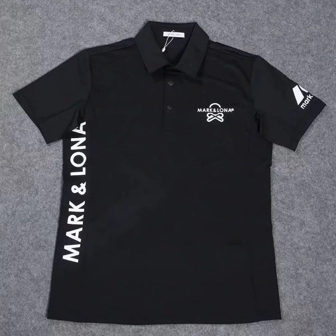 メンズ ゴルフ MARK&LONAマークアンドロナ半袖ポロシャツ XL 黒 メンズ ゴルフ MARK&LONAマークアンドロナ半袖ポロシャツ XL