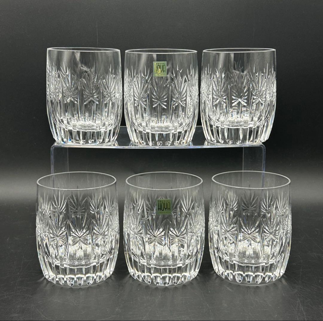 HOYA ホヤ クリスタル オールドグラス 6客 ロックグラス 希少品 HOYA ホヤ クリスタル オールドグラス 6客 ロックグラス 希少品