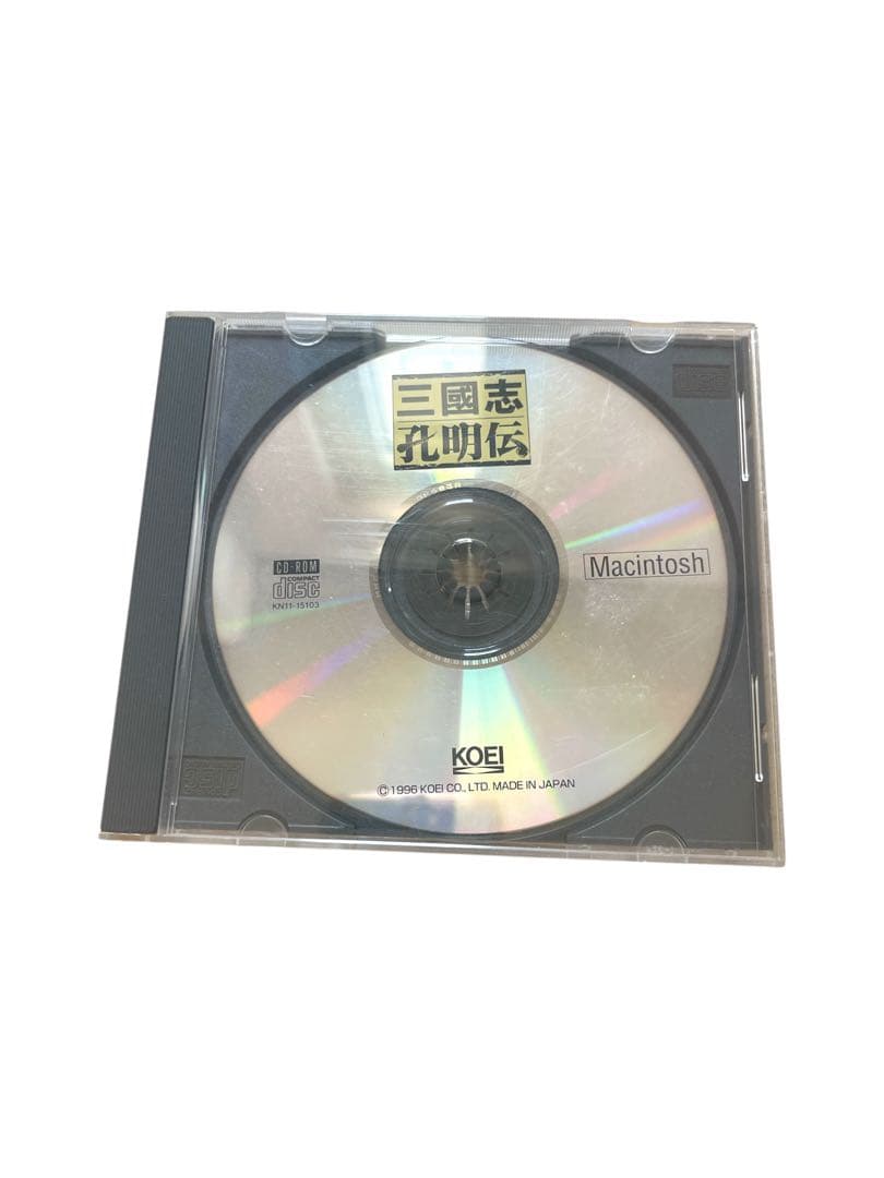 美品　三国志孔明伝　コーエーKOEI Macintosh CD-ROM版 pc版