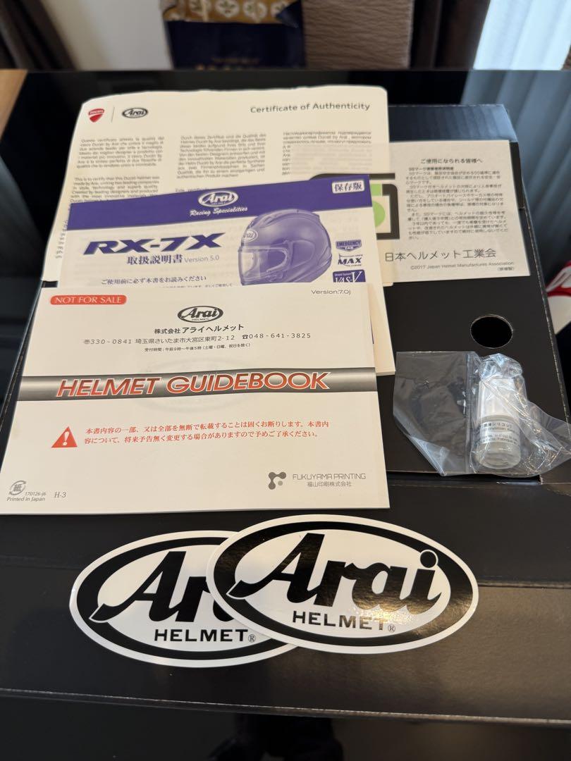 Arai RX-7X Ducati フルフェイスヘルメット　Mサイズ
