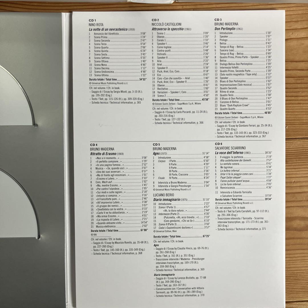 Prix Italia イタリア現代/実験音楽アーカイブス　６CD BOX Prix Italia イタリア現代/実験音楽アーカイブス6CD BOX
