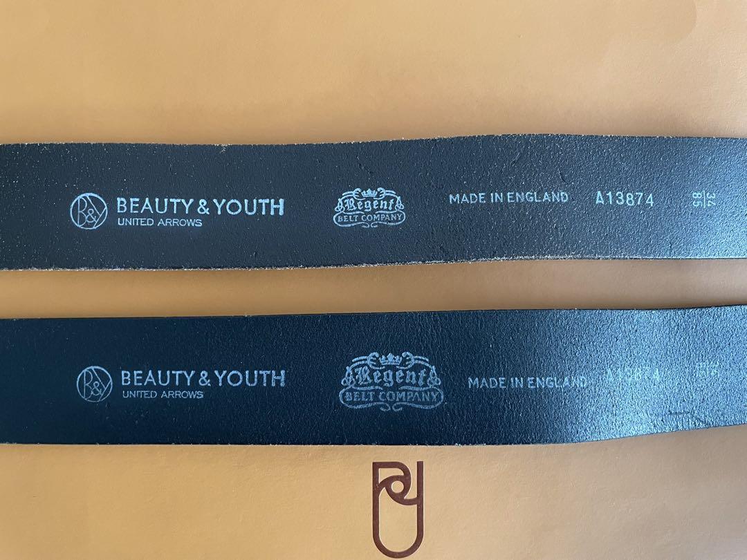 BEAUTY&YOUTH レザーベルト 黒 ブラウン UNITED ARROWS