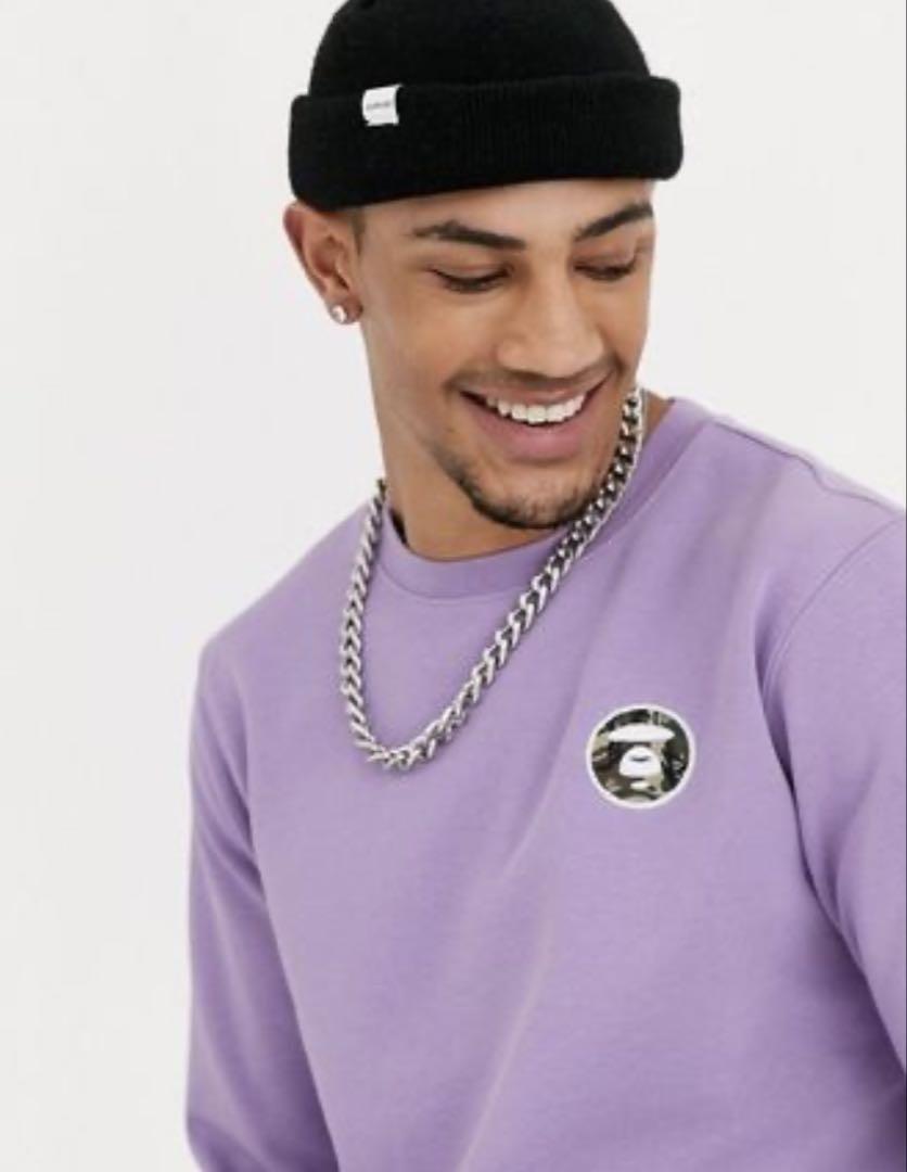 AAPE By A Bathing Ape ワンポイントロゴスウェットレーナー AAPE By A Bathing Ape ワンポイントロゴスウェットレーナー メンズ