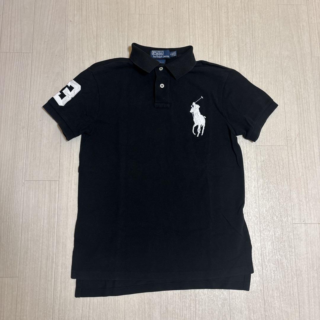 【美品】Polo Ralph Lauren ポロシャツ ビックポニー黒