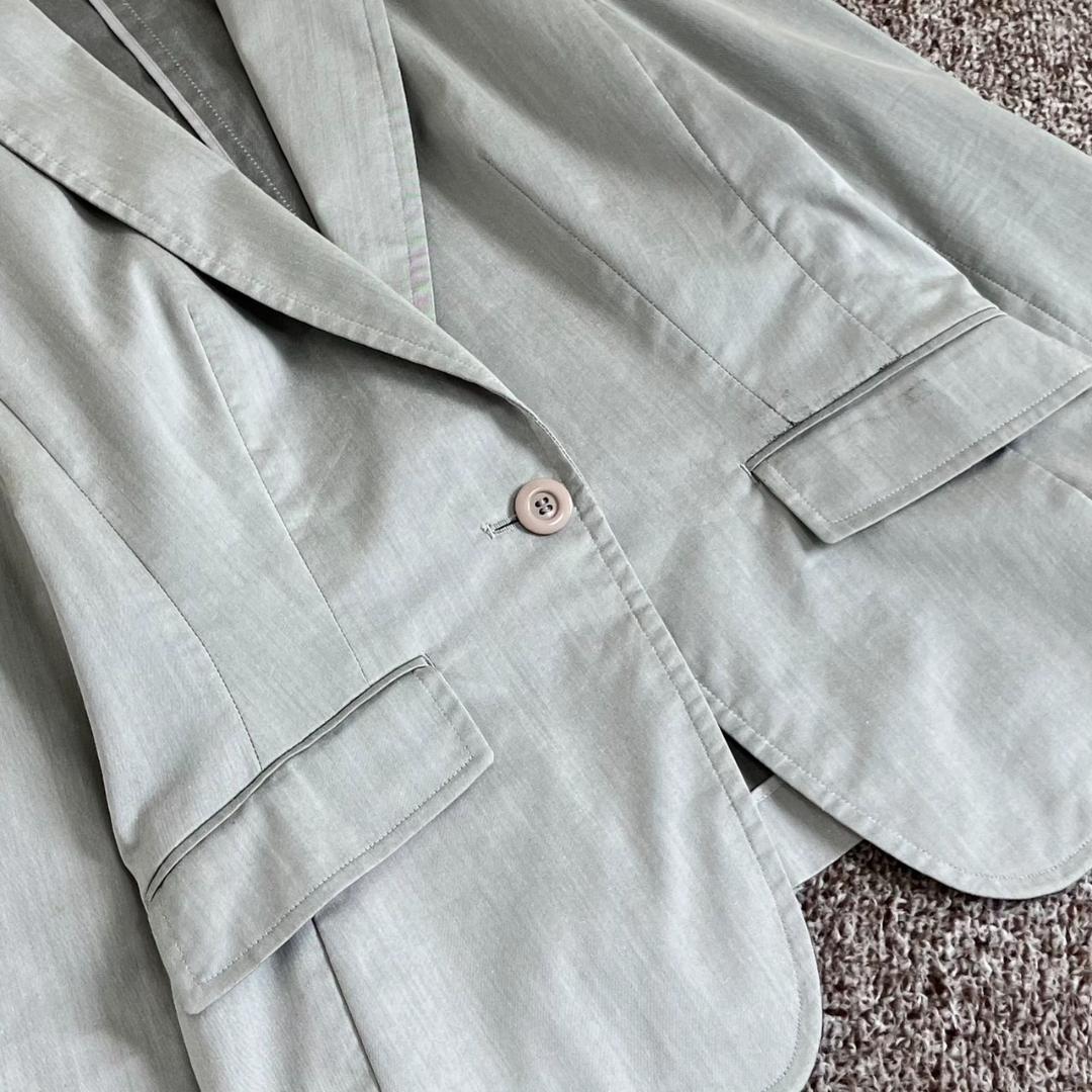 組曲 セットアップ スーツ 1B パンツ 大きいサイズ 5号 2XL グレー