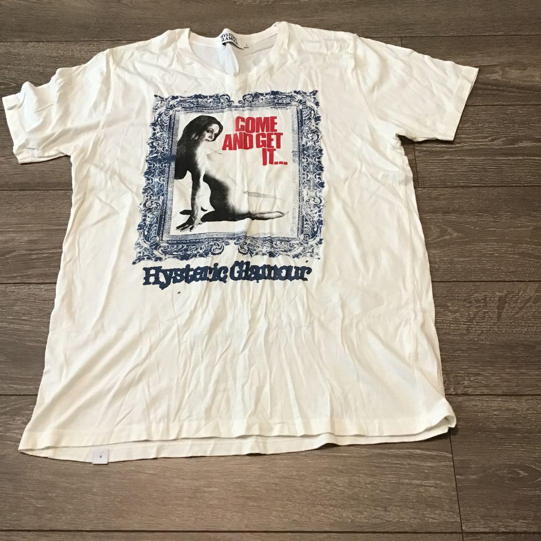Hysteric Glamour メンズ　ホワイト Tシャツ Lサイズ