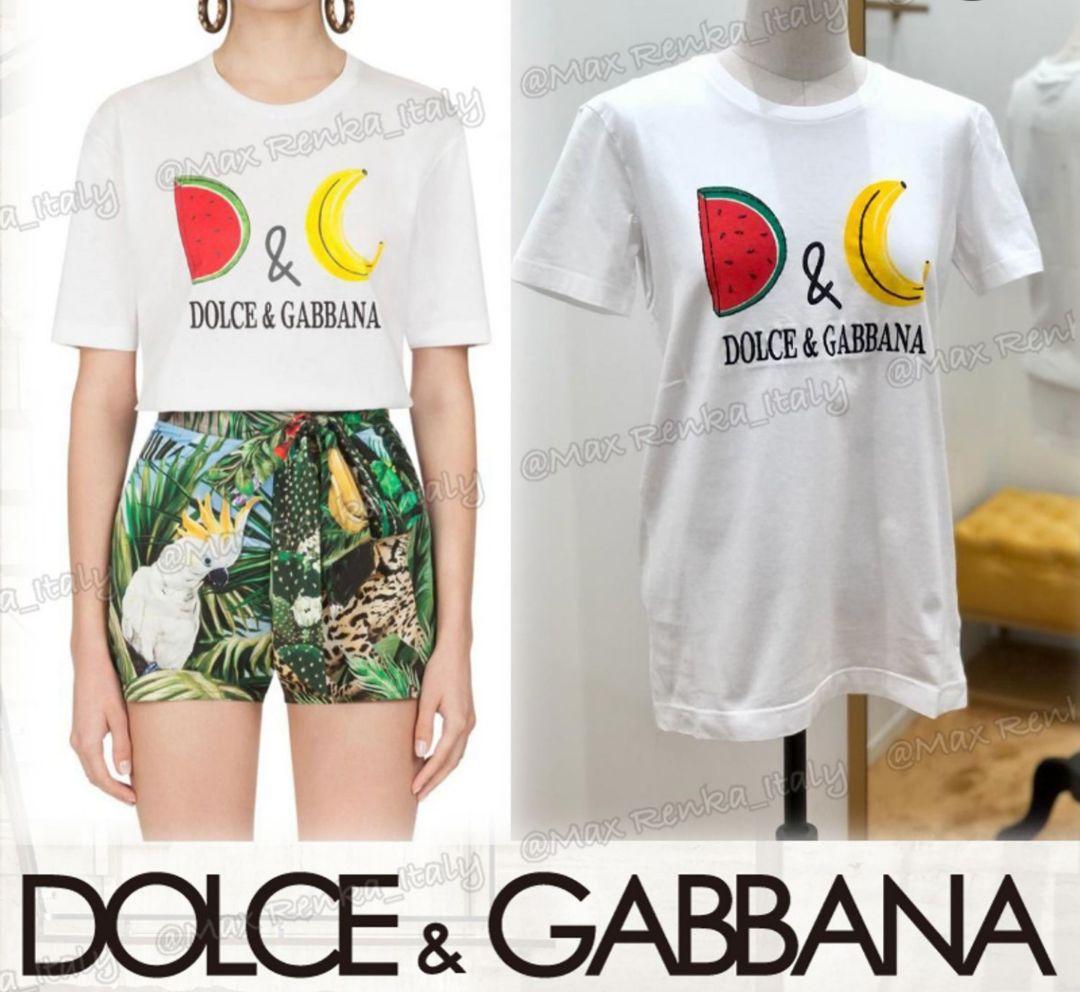 DOLCE & GABBANA　フルーツ柄Tシャツ
