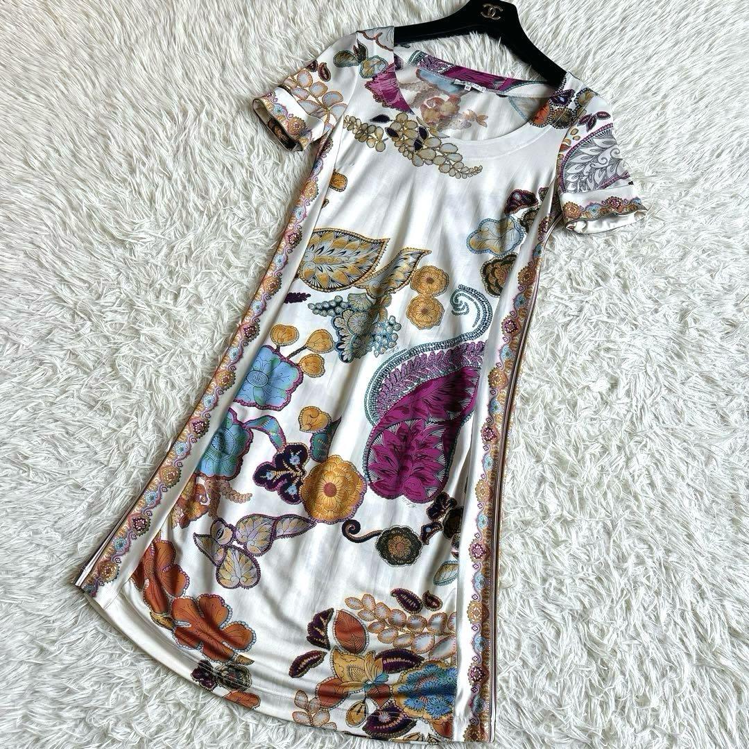 関税送料込【ETRO】エトロ ミディ ワンピース ペイズリ― マルチ ETRO エトロ ペイズリー ミディ ワンピース ワンピース