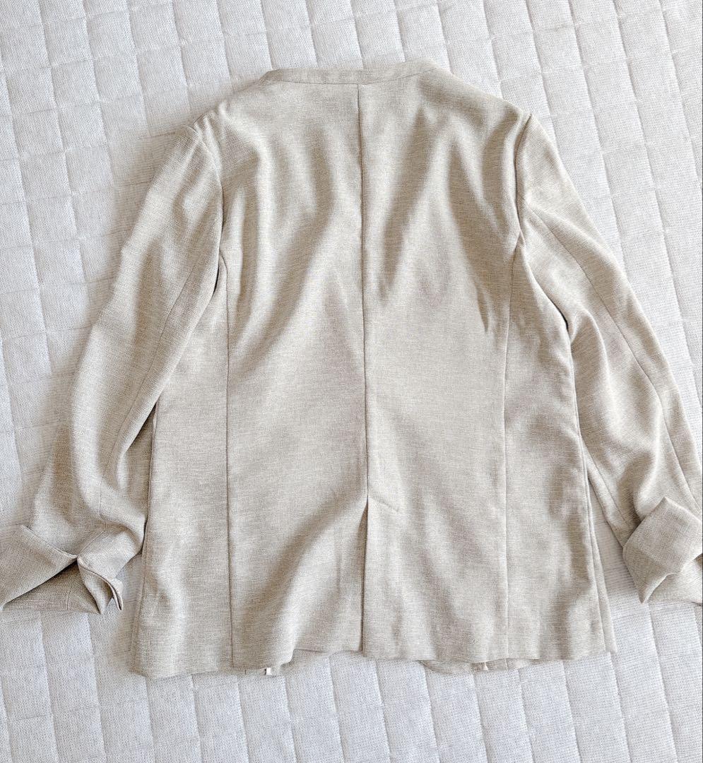 Spick & Span リネンライクカラーレスジャケット