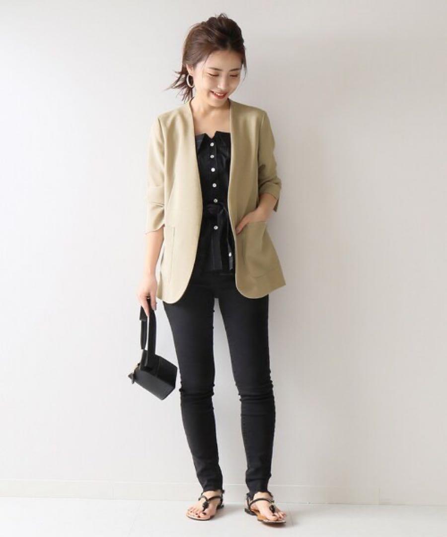 Spick & Span リネンライクカラーレスジャケット