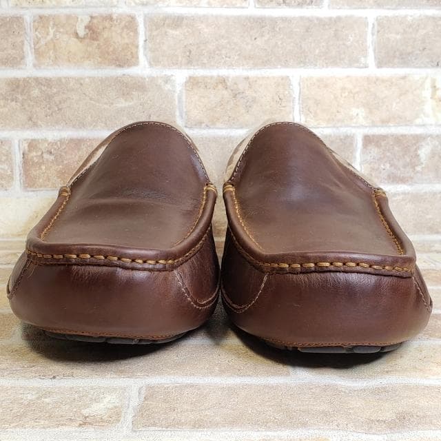 レザー スリッポン