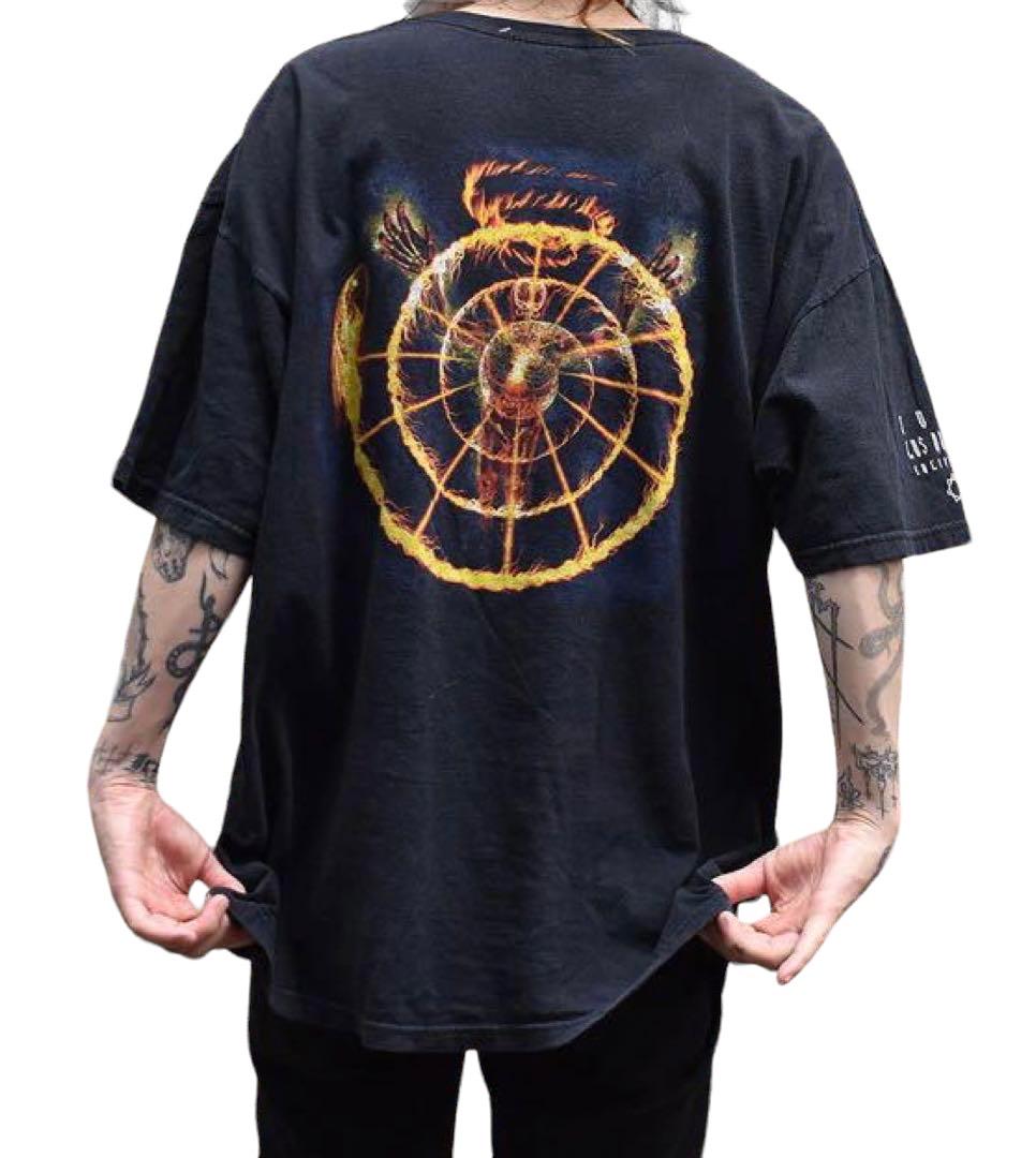 90s〜TOOL 両面プリント Tシャツ バンド バンT ブラック