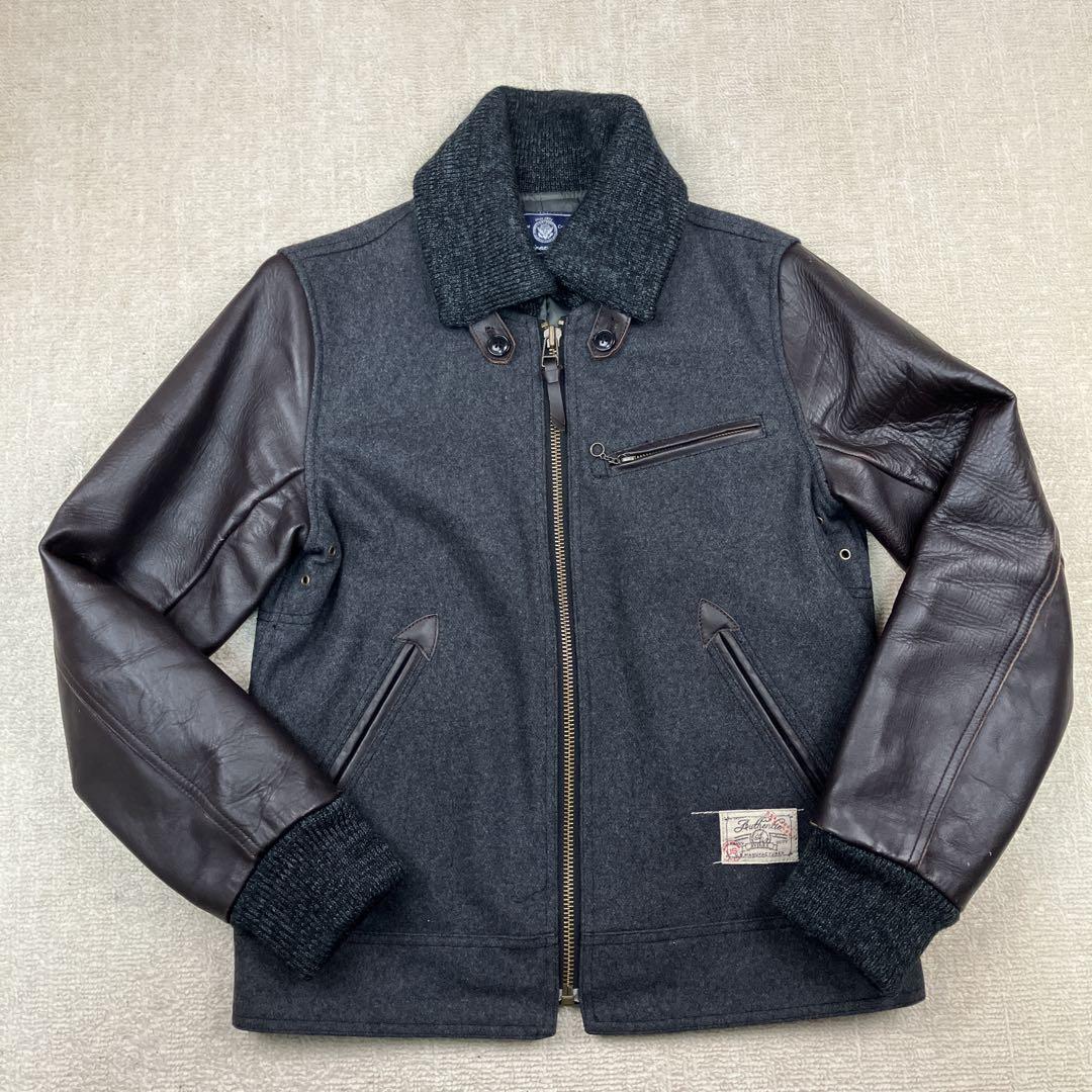 アヴィレックス ドンキー ジャケット ウール レザー サイズM