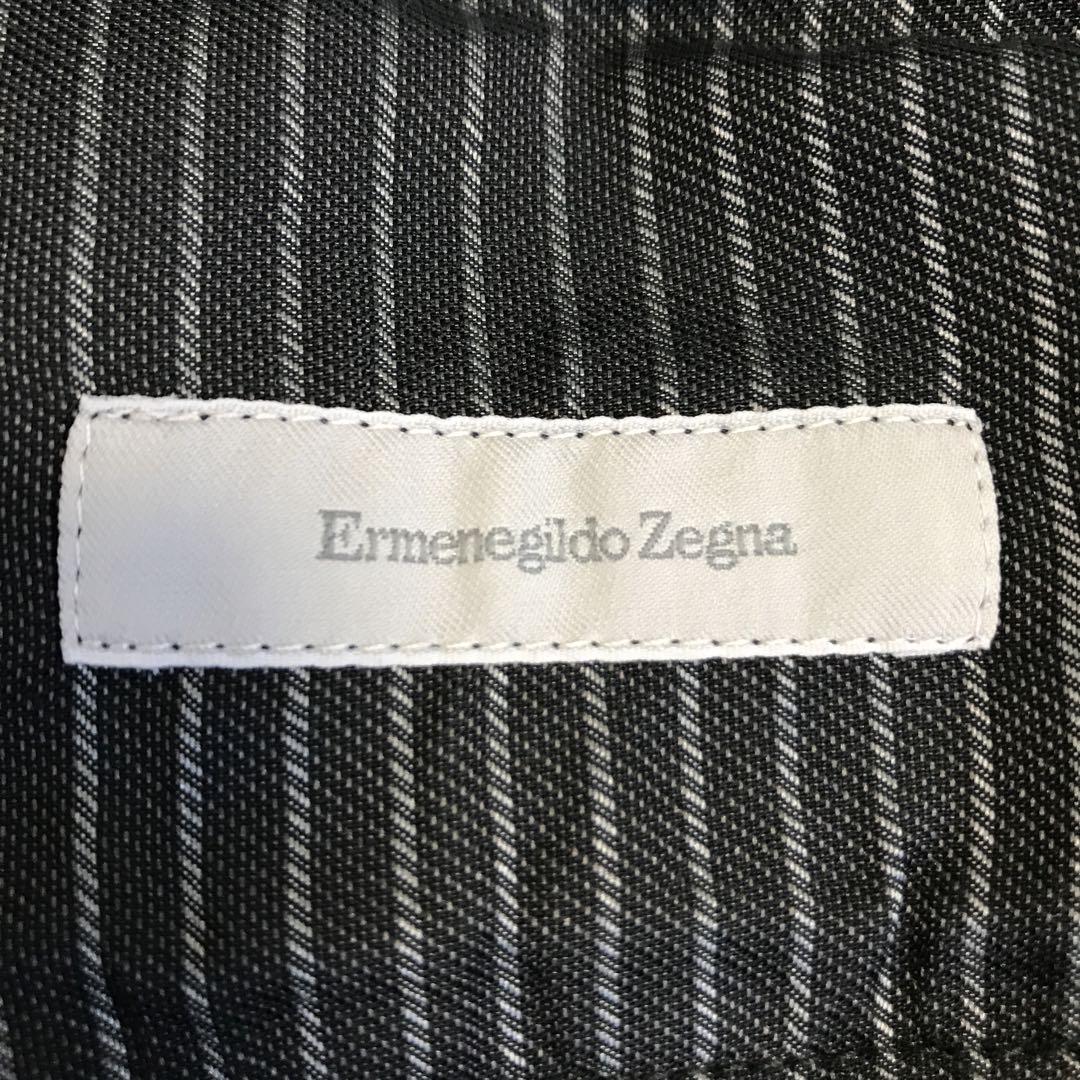 ブランド古着！Ermenegildo Zegna スリム 先染め ブラックデニム