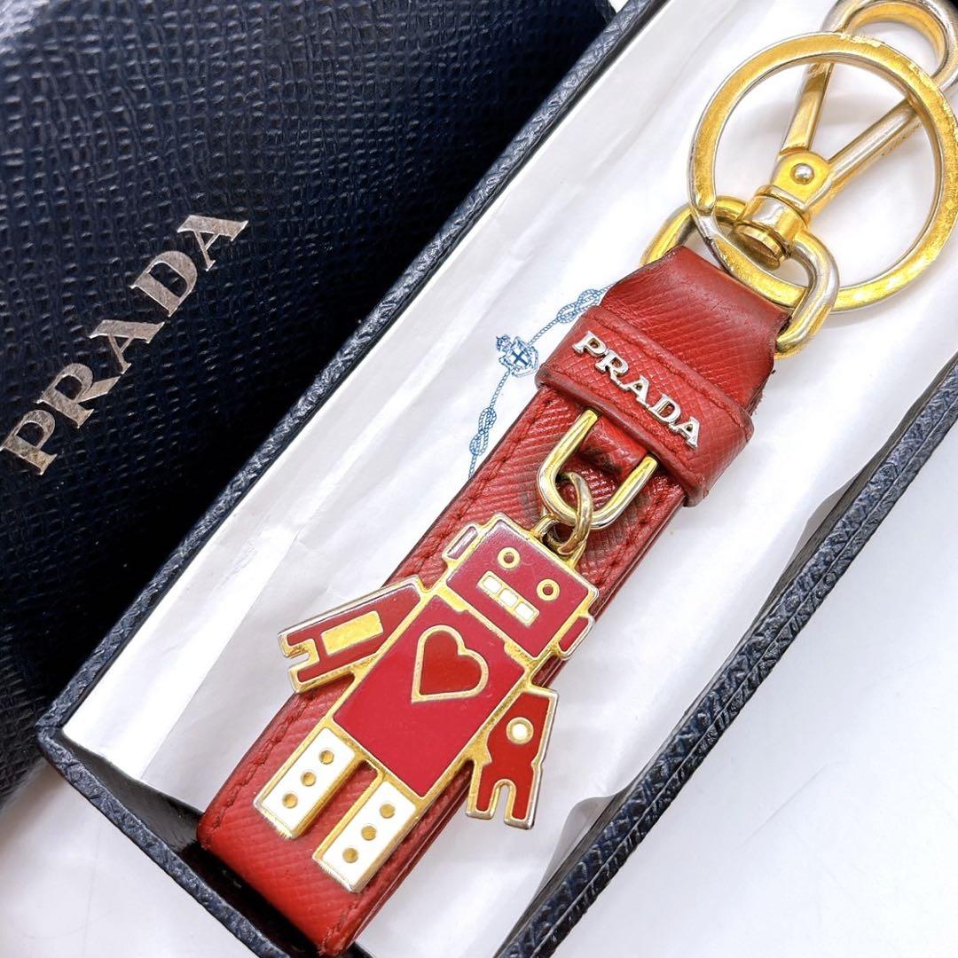 PRADA プラダ AP699 キーホルダー キーリング チャーム ロボット