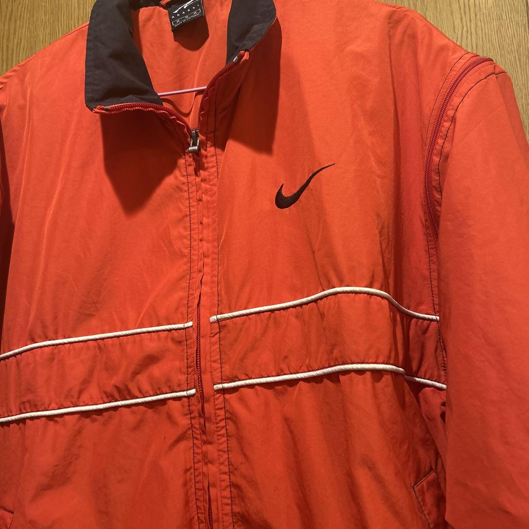 Nike ナイキ アガシ レッド ナイロンジャケット M 90s - メルカリ