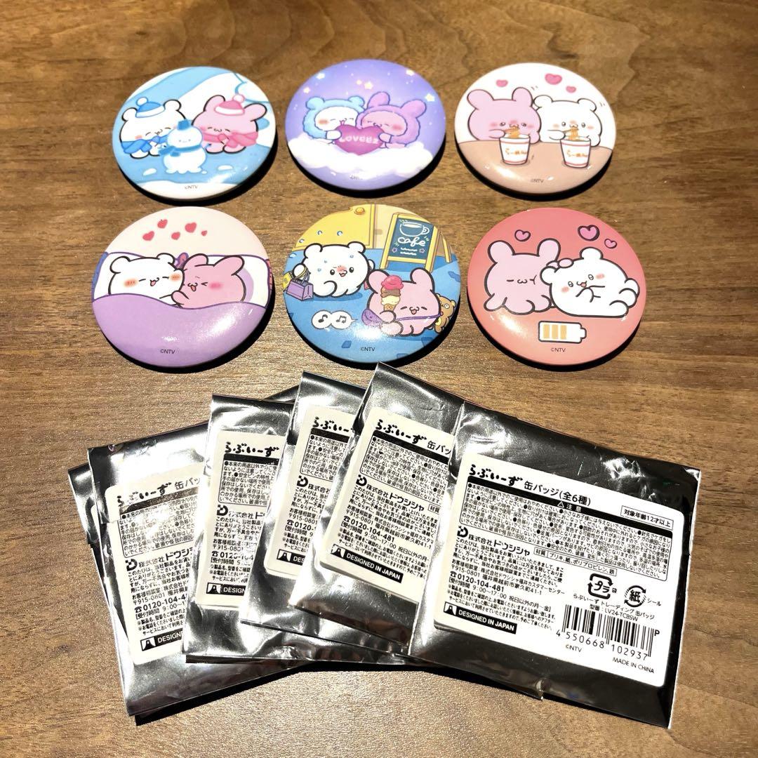 新品未使用】らぶいーず 缶バッジ ハートコレクション 6種