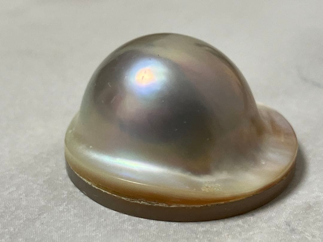 天然マベパールルース　マベ真珠　約2.5㎝　ハンドメイドの材料に