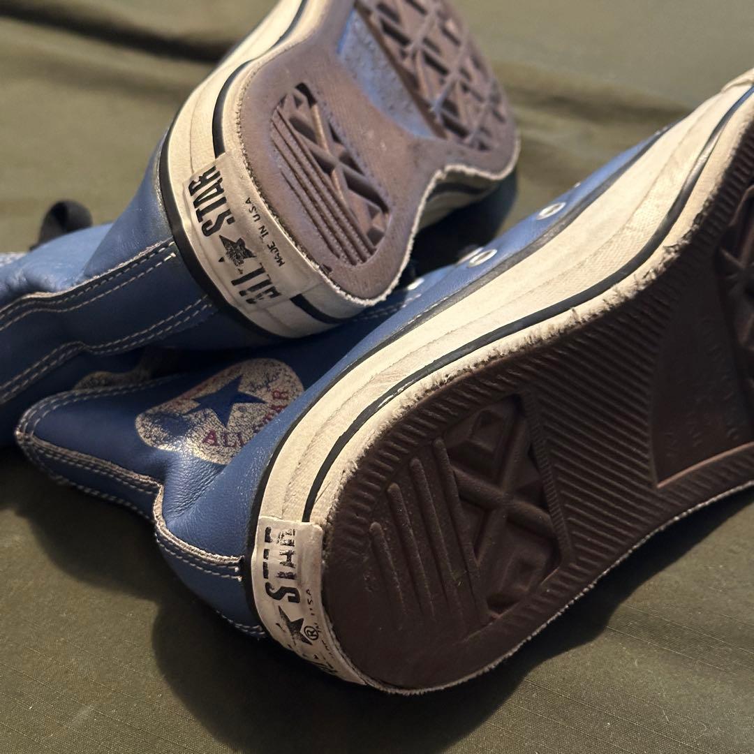 コンバース オールスター USA製 レザー 青色 26cm(US 7 1/2) コンバース オールスター USA製 レザー 青色 26cm(US 7 1/2)