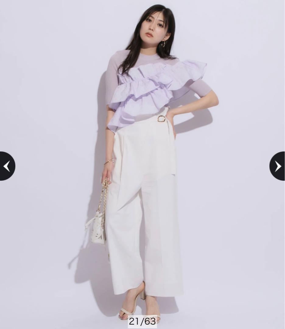 【人気商品】アシメチノワイドパンツ 定価 19,800円(税込) 画像2