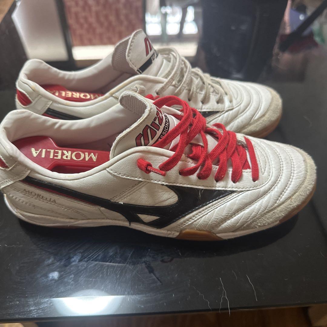 Mizuno Morelia サッカーシューズ ホワイト/レッド