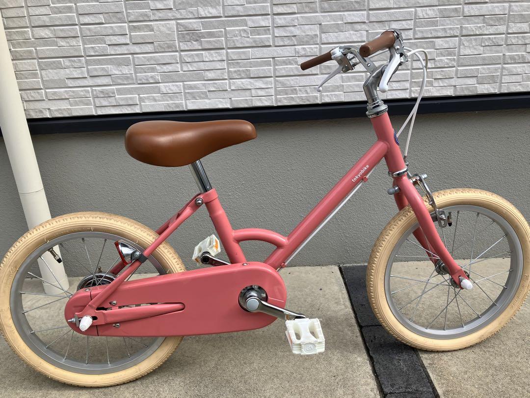 TOKYOバイク　キッズ　自転車　東京バイク　モモ　ピンク　16インチ