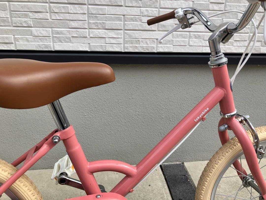TOKYOバイク　キッズ　自転車　東京バイク　モモ　ピンク　16インチ