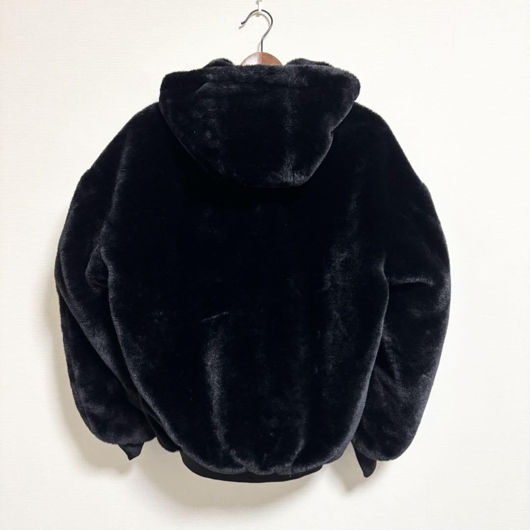 ZARA リバーシブルフェイクファーボンバージャケット ファー