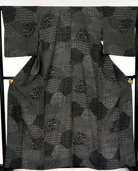 即納正規店 正絹袷小紋 着物訪問着紬羽織袋帯取り扱い Mlpf5-m10345240187 高評価在庫