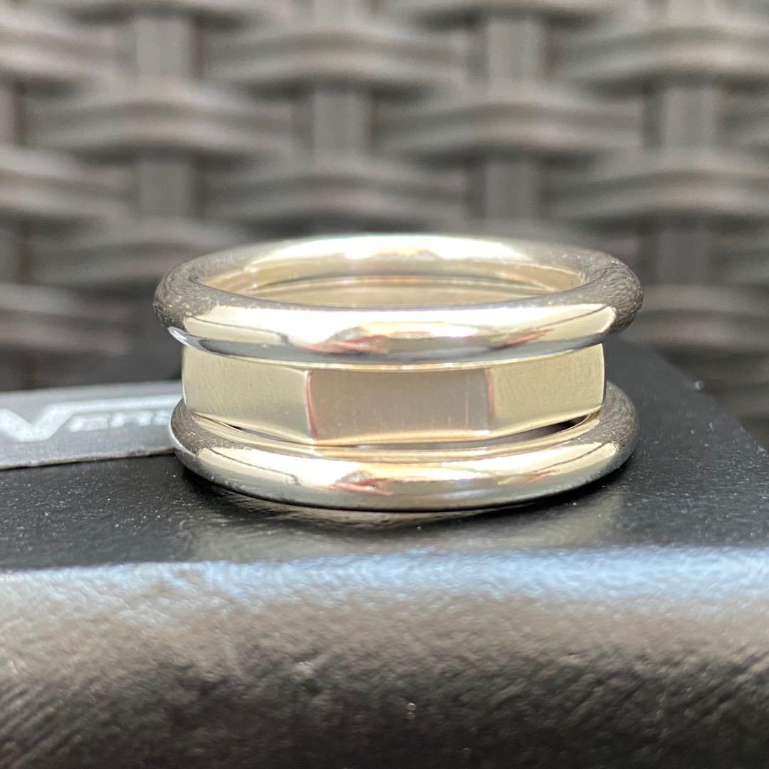 新品VERSANI Newyork【23号】三連リング ポリゴンデザイン 正規品