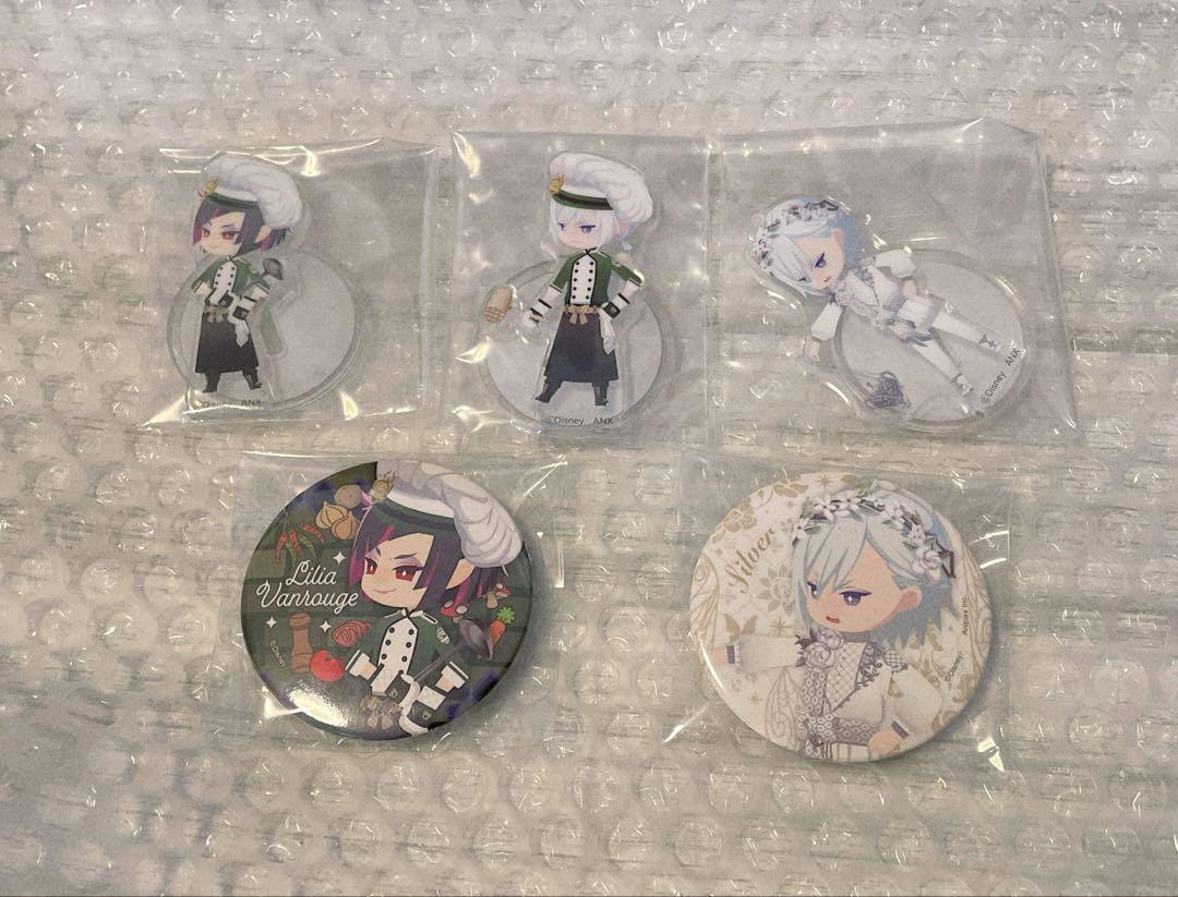 ツイステ ツイステ展 ミニアクスタ 缶バッジ ガラ ほか シルバー