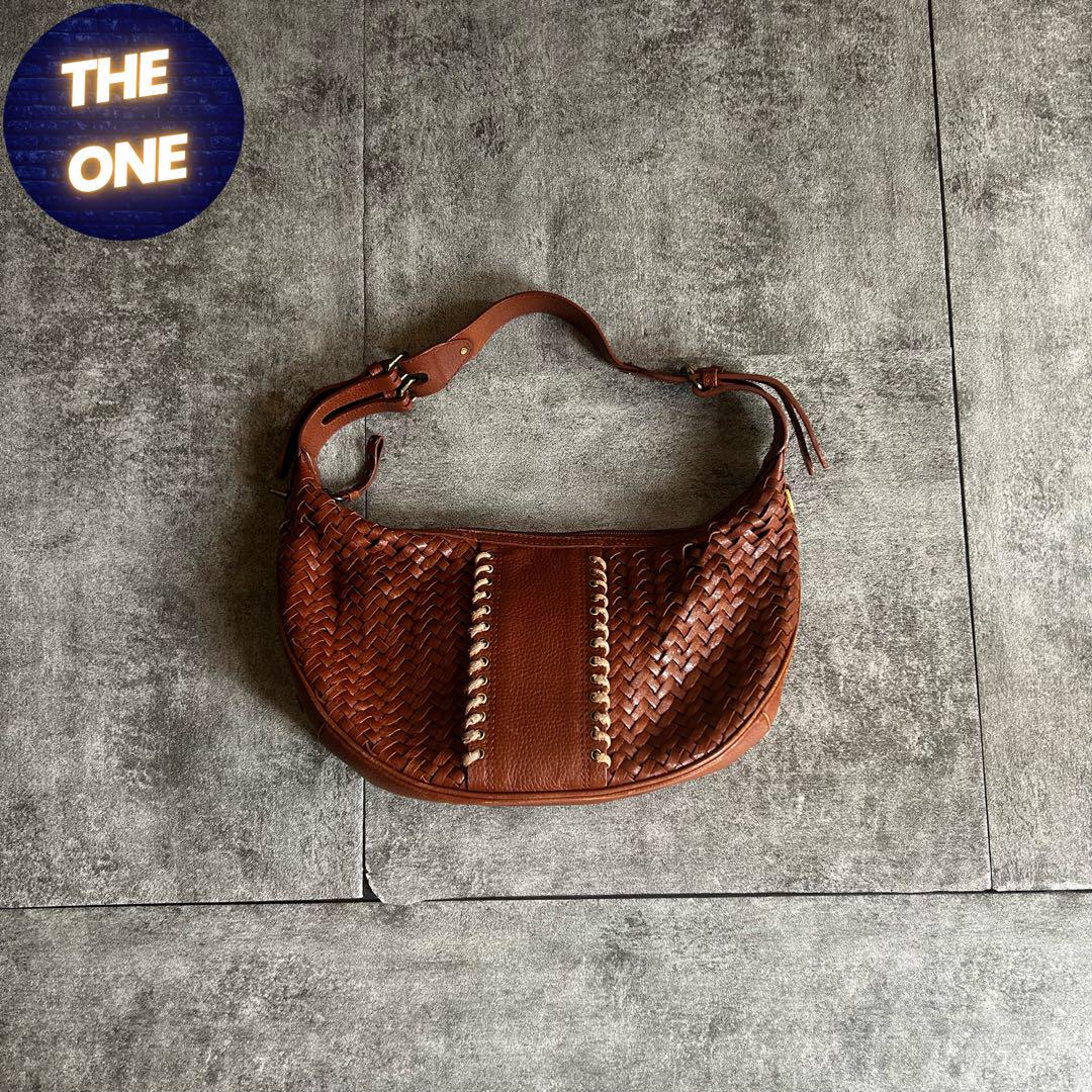 archive grunge shoulder bag y2k brown