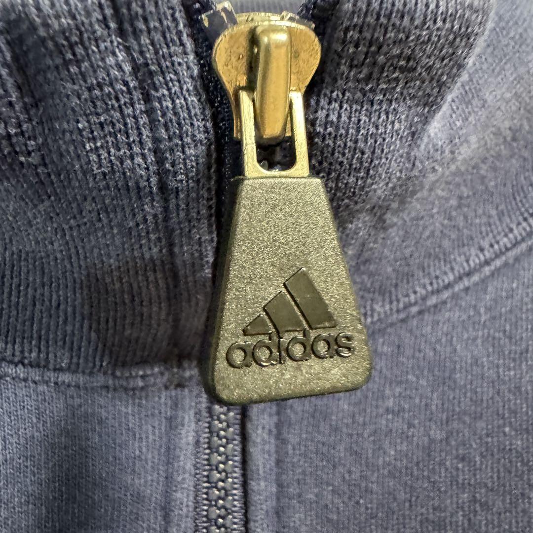 adidas アディダス スウェット 90s ハーフジップ 国旗タグ
