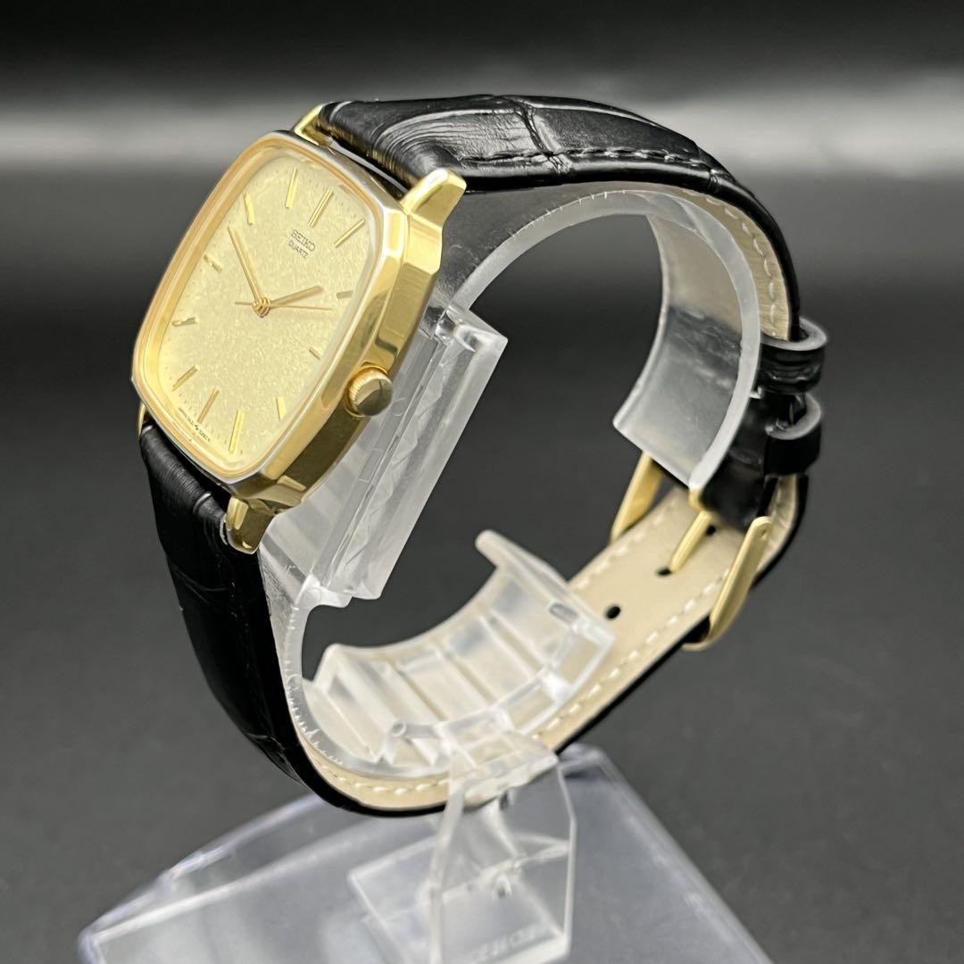 稼動 腕時計 SEIKO セイコー ゴールド 新品ベルト 新品電池 F85