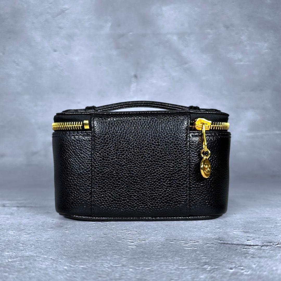 【専用】CHANEL キャビアスキン ココマーク ポーチ ミラー付き バニティ
