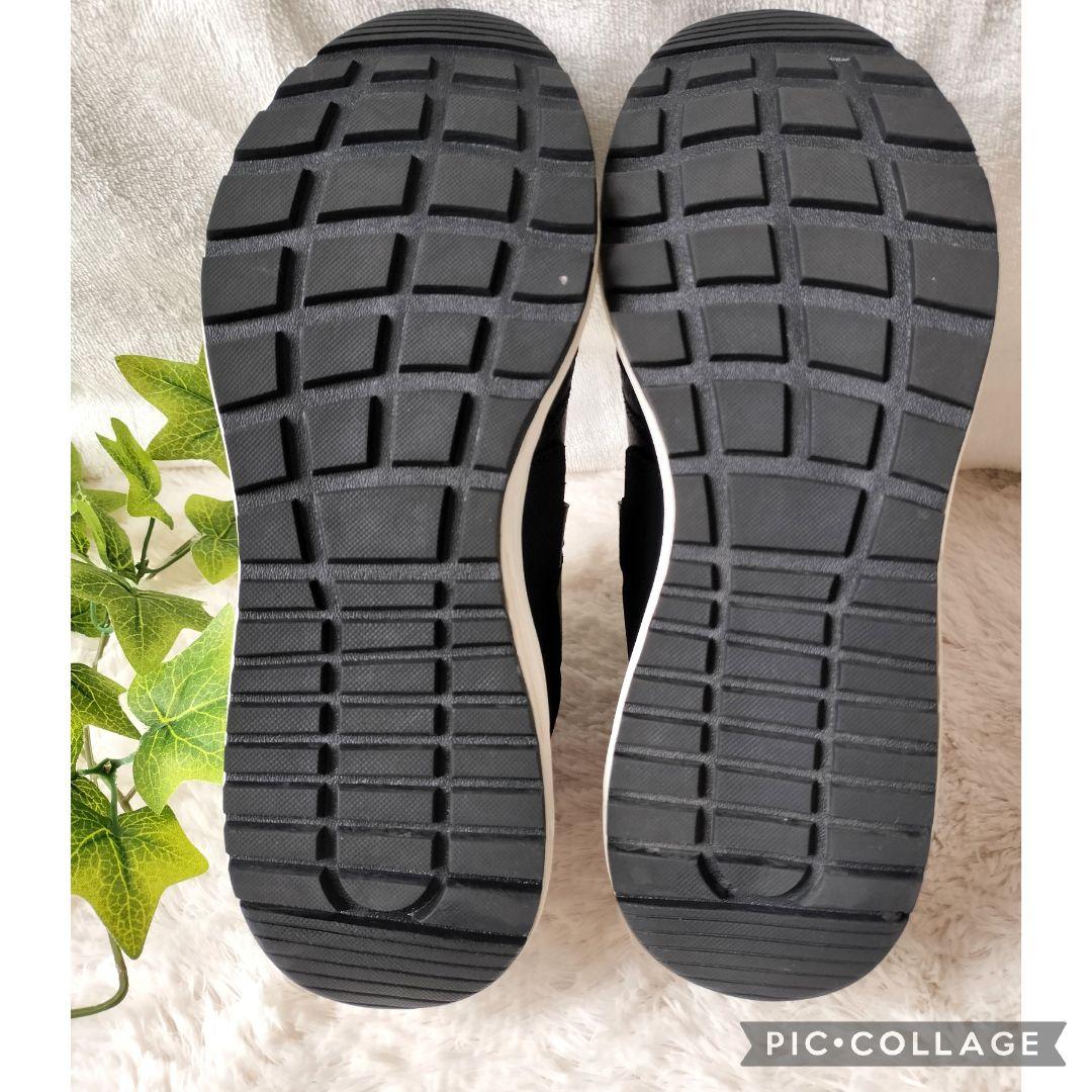 【美品】スケッチャーズBOBS 厚底低反発スニーカー メッシュ 軽量 黒ピンク