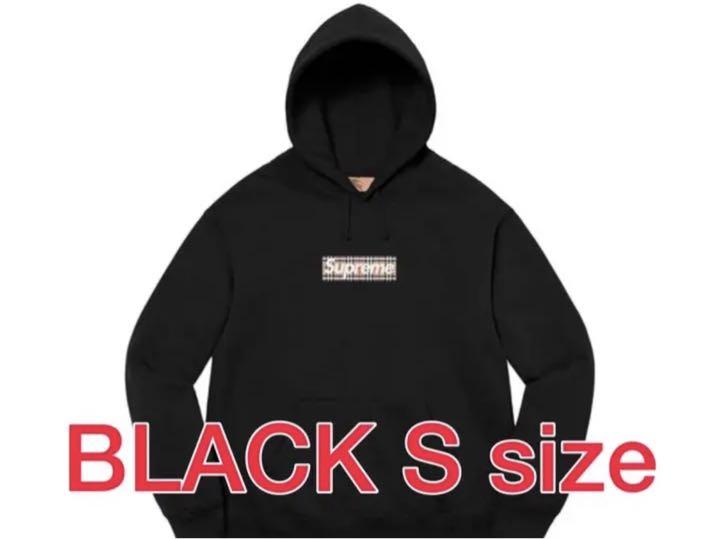 Buy Supreme x Burberry Box Logo Hooded Sweatshirt 'Black