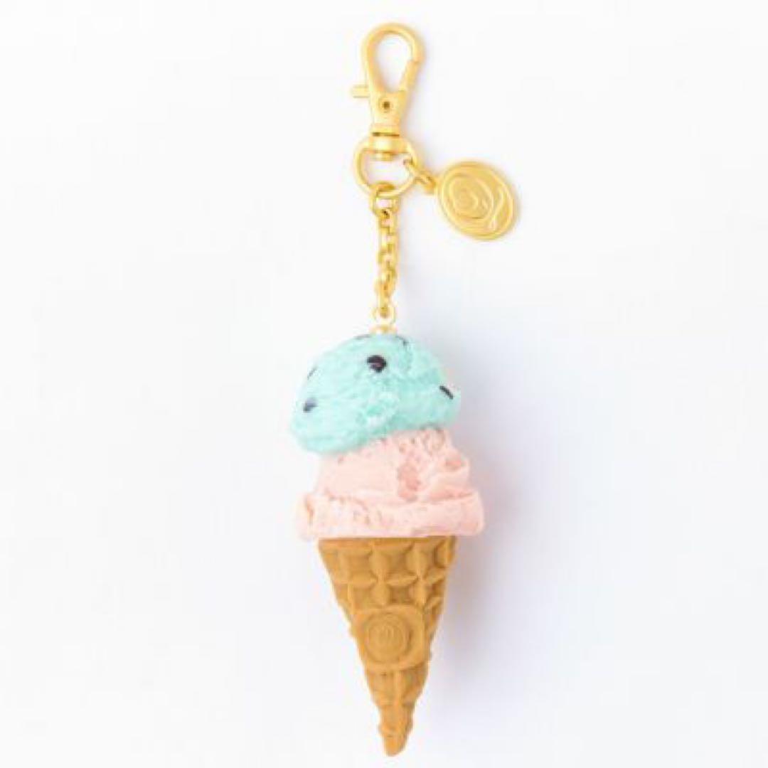 【美品】Q-pot　ミントチョコレート＆ストロベリー ダブルアイスクリーム