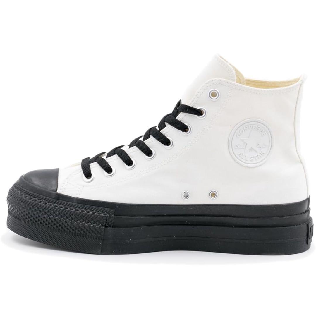 CONVERSE ALL STAR ホワイト/ブラック厚底スニーカー