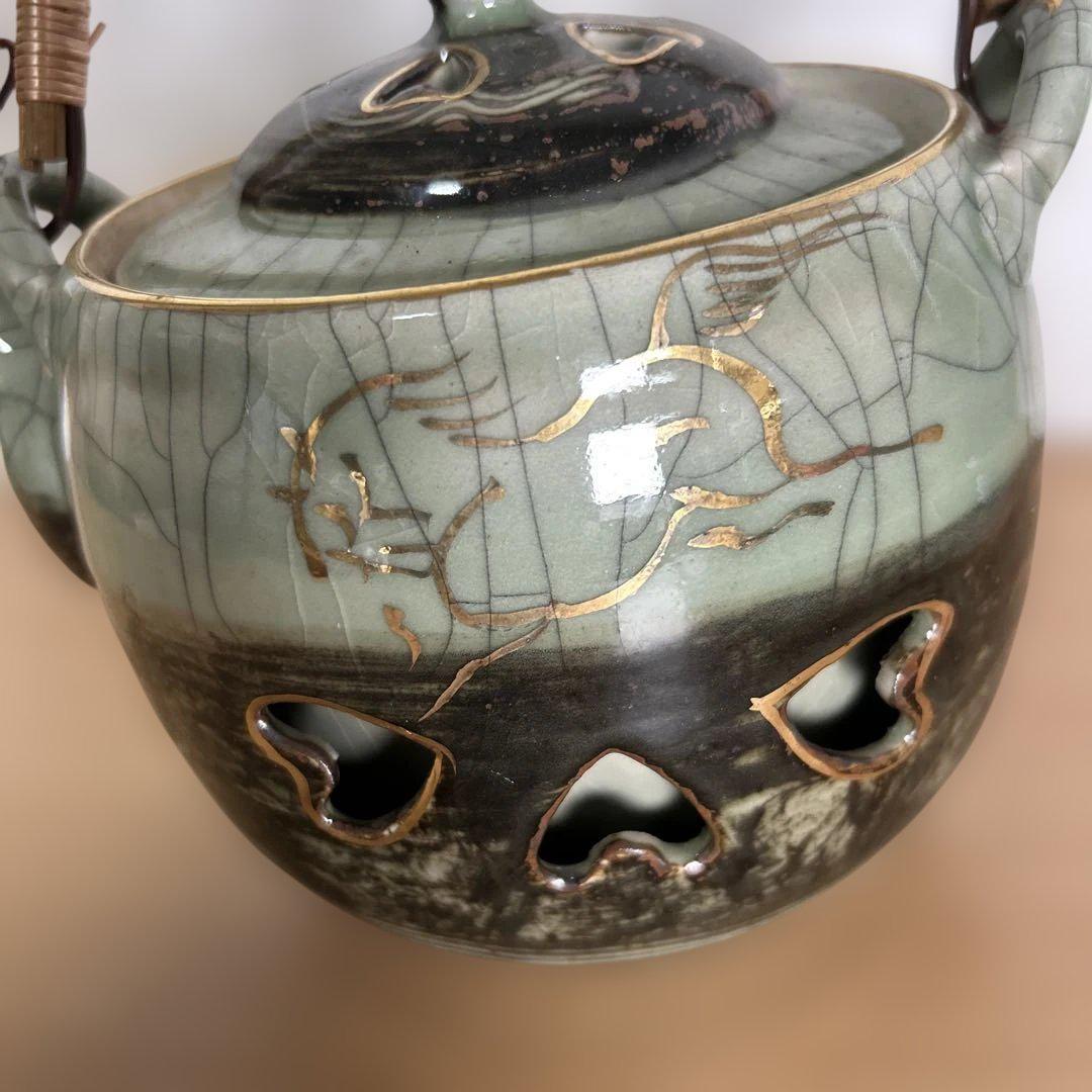 相馬焼    特大急須   双馬   金馬  美品 自宅保管品未使用 相馬焼 特大急須 双馬 金馬 美品 - メルカリ