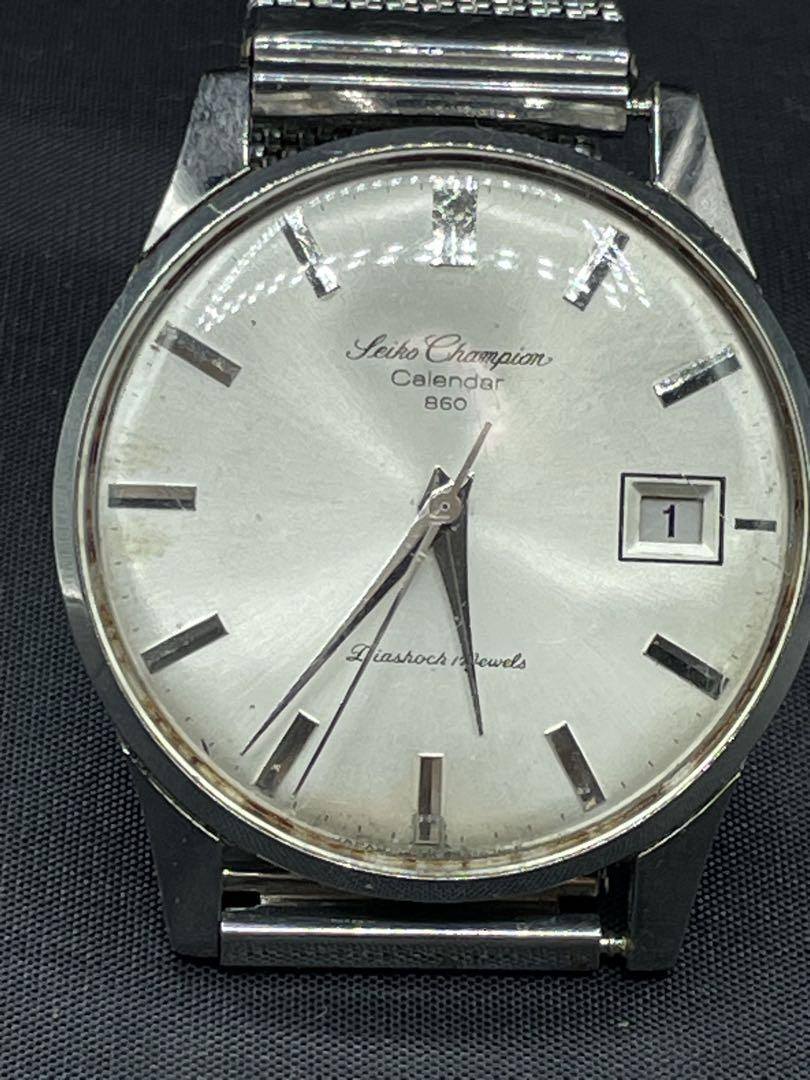 Seiko Champion Calendar 860 手巻き時計